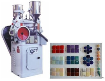 Machine en verre de presse de mosaïque, double machine rotatoire de compression de comprimé